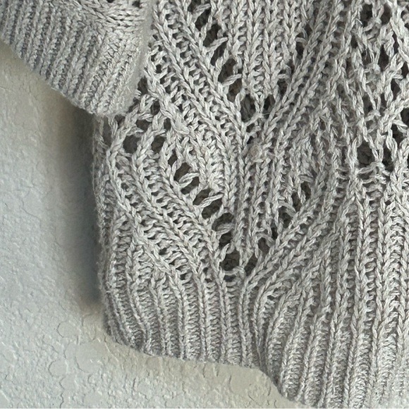 Sundance Women’s Size Small Beige Open Knit Cardigan Sweater Linen Blend - Picture 3 of 5